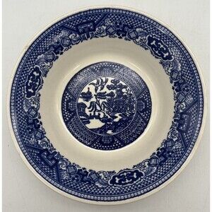 Royal China (USA) Blue Willow Ware Blue Round Fruit Bowl Vintage